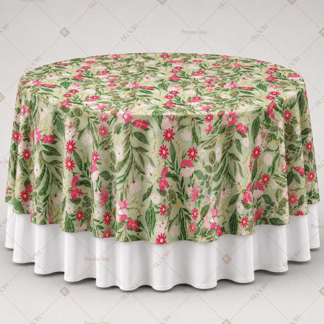 Rose Garden Botanical Table Overlay Pack of 6