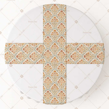 Beige Ornamental Trellis Table Runner Pack Of 12