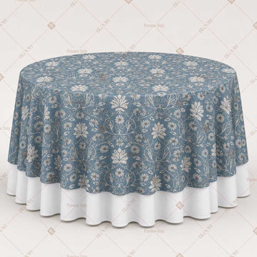 Slate Blue Mughal Table Overlay Pack of 6