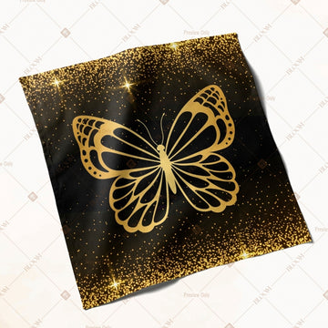 Black Gold Butterfly Napkin Pack of 20