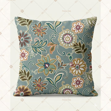 Blue Floral Medallion Cushion Cover Pack of 12