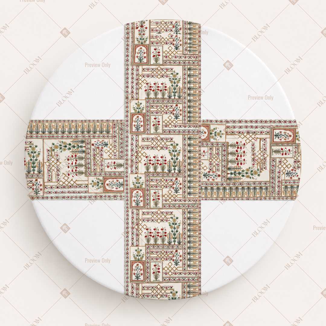 Vintage Architectural Table Runner Pack Of 12