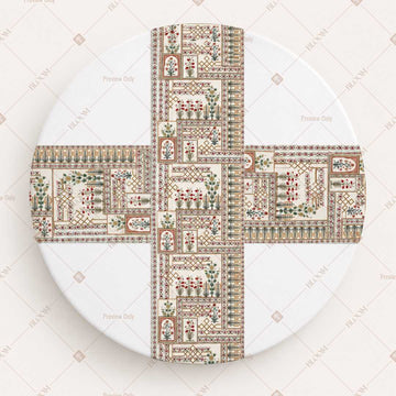 Vintage Architectural Table Runner Pack Of 12