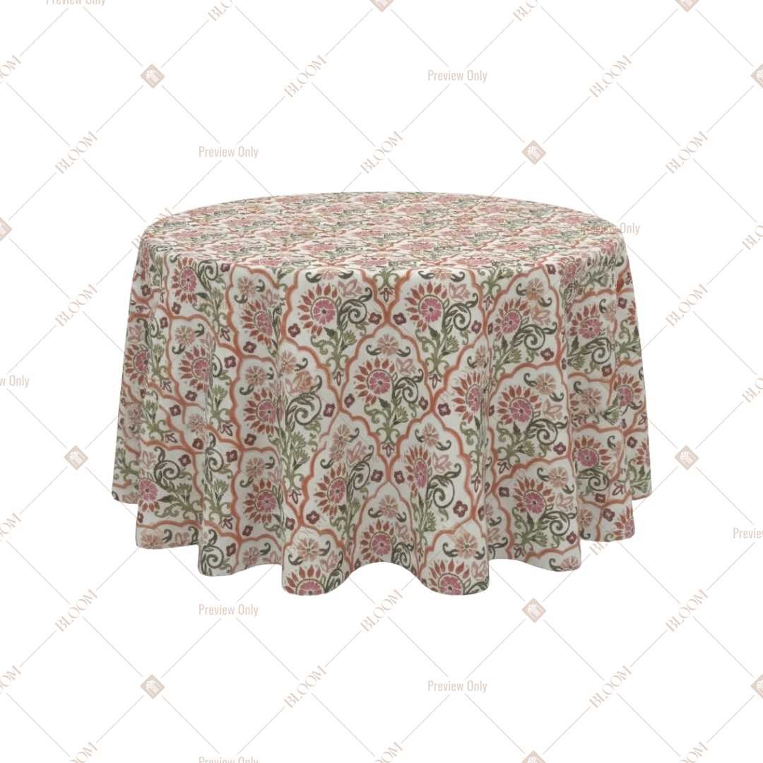 Vintage Cottage Floral Table Cover Pack Of 6