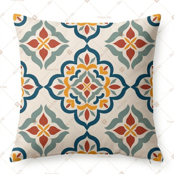 Colorful Moroccan Tile Cushion Cover Pack of 12