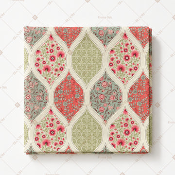 Pastel Damask Medallion Pattern Design