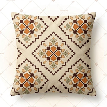 Rustic Geometric Pattern Cushion Cover Pack of 12