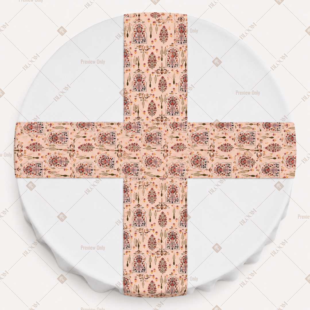 Vintage Floral Trellis Table Runner Pack Of 12