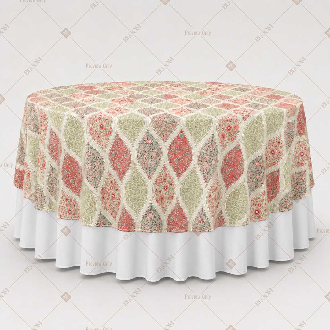Pastel Diamond Trellis Table Overlay Pack of 6