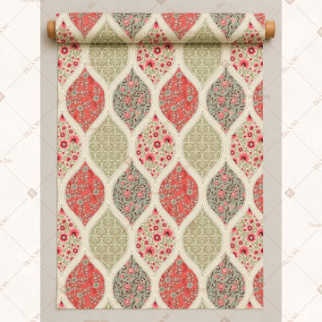 Pink Diamond Motif Fabric Roll Pack of 25