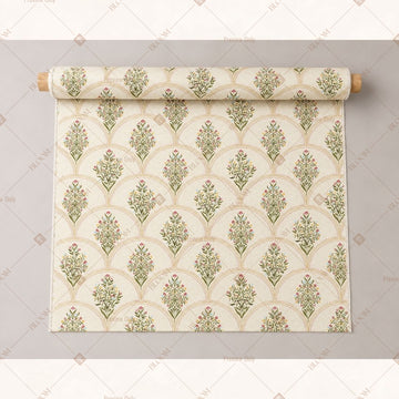 Ivory Gold Damask Fabric Pack of 25