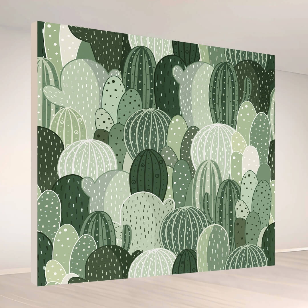 Desert Cactus Charm: Backdrop - square