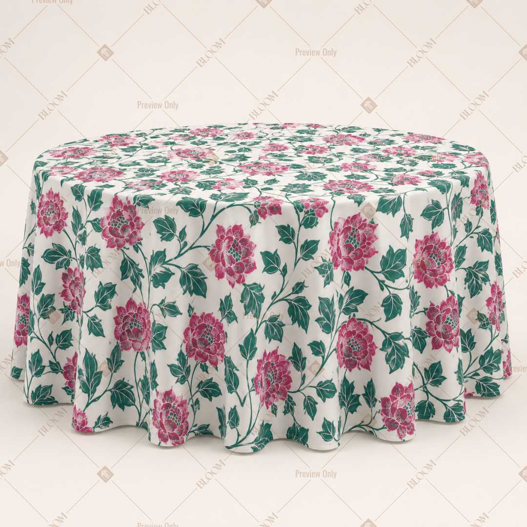 Pink Botanical Garden Table Cover Pack Of 6