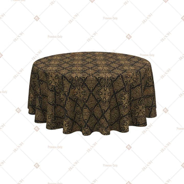 Black Gold Diamond Trellis Table Cover Pack Of 6