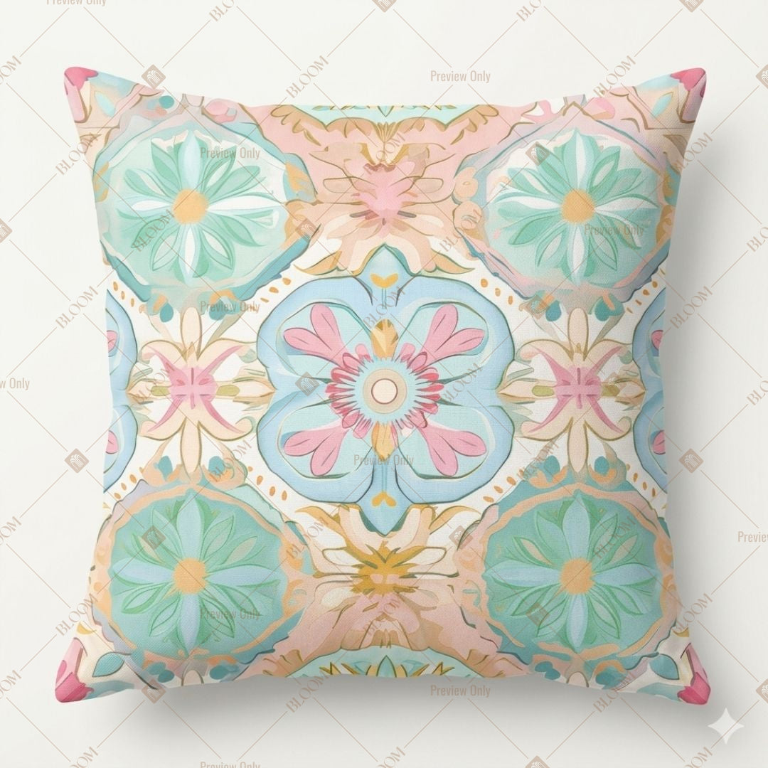 Pastel Mandala Art Cushion Cover Pack of 12