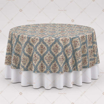 Vintage Blue Medallion Table Overlay Pack of 6