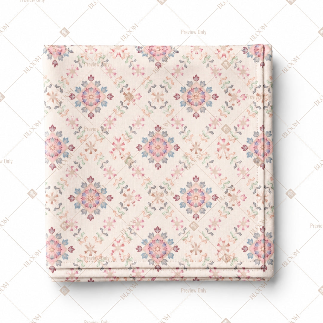 Soft Pastel Diamond Pattern Design