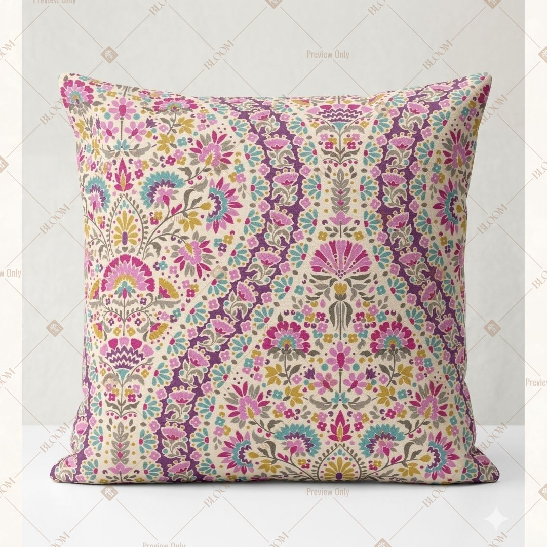 Pink Paisley Boho Cushion Cover Pack of 12