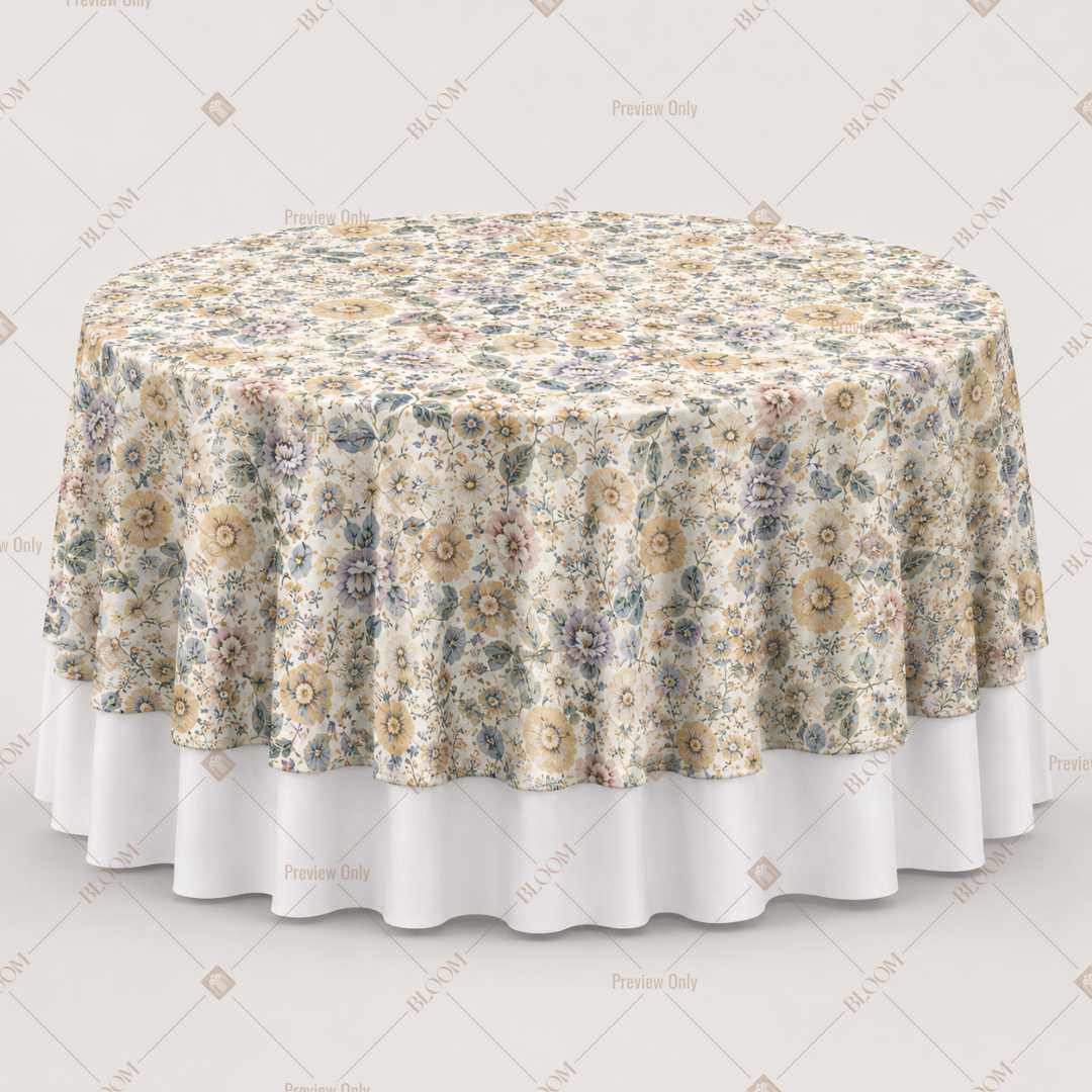 Antique Floral Trellis Table Overlay Pack of 6