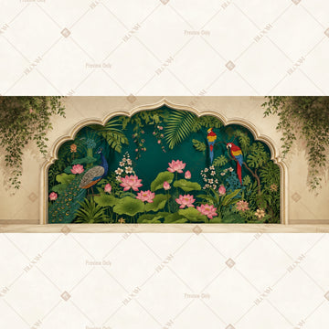 Secret Garden Floral Wide Backdrop