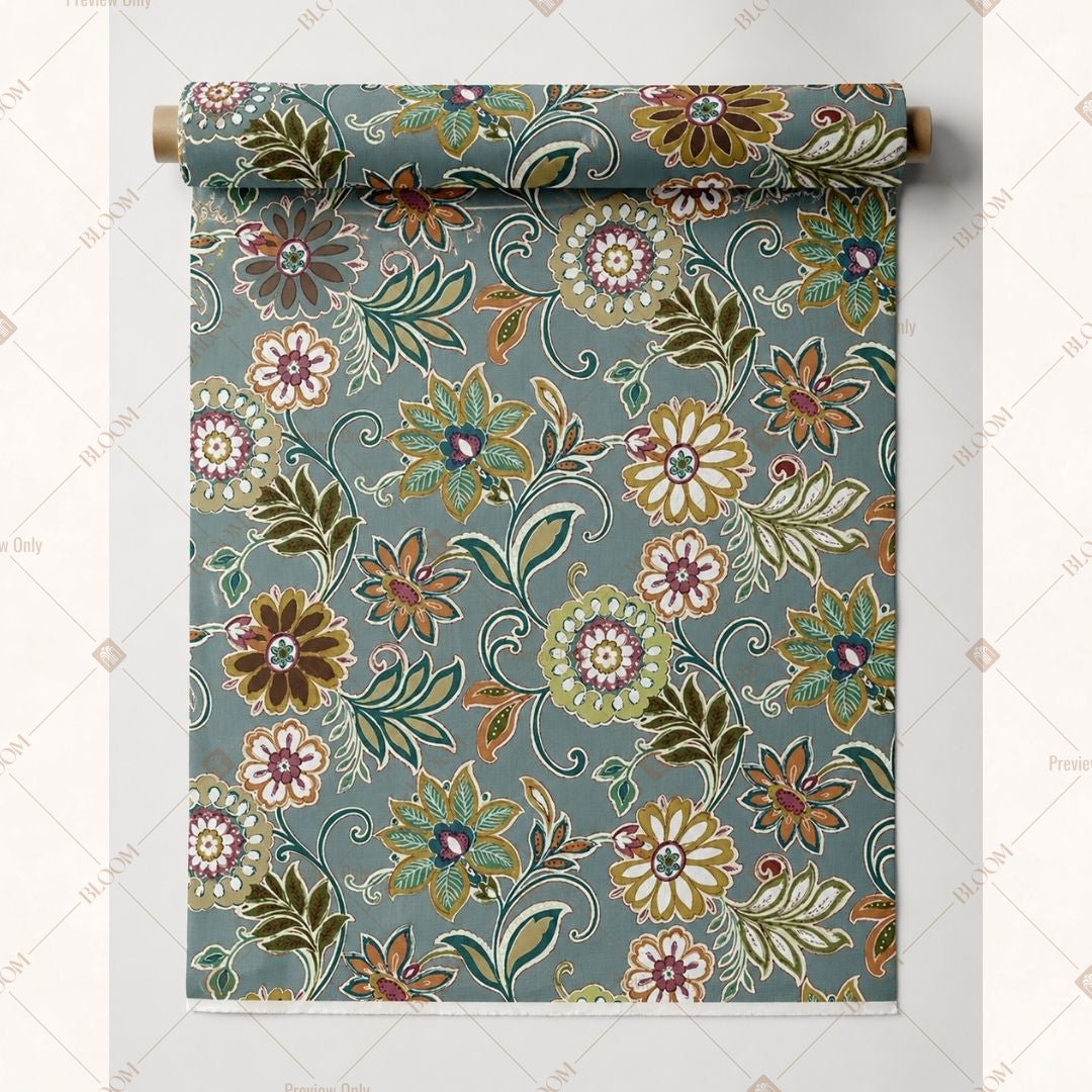Sage Damask Fabric Roll Pack of 25