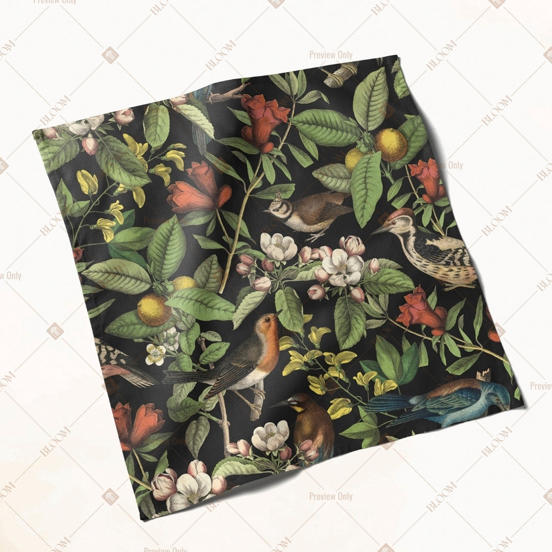 Dark Jungle Botanical Napkin Pack of 20