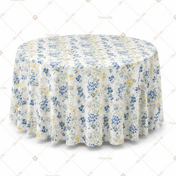 Blue Floral Sprig Table Cover Pack Of 6
