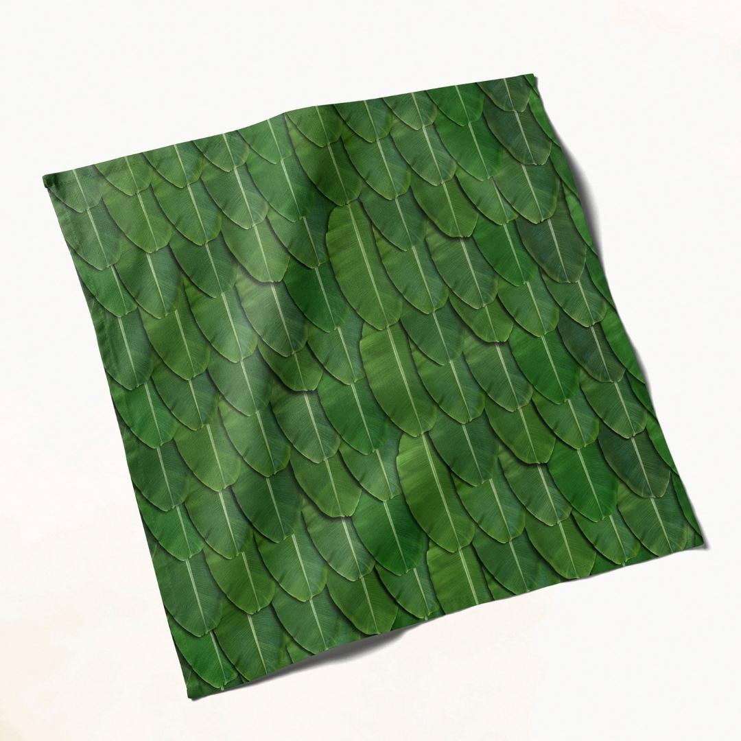 Green Banana Leaf: Napkins 18" X 18" - Pack Of 20