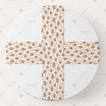 Ivory Floral Vine Table Runner Pack Of 12