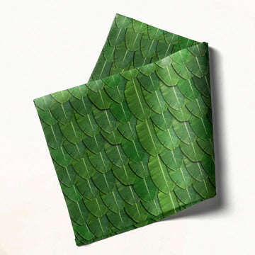Green Banana Leaf: Napkins 18" X 18" - Pack Of 20