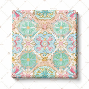 Pastel Mandala Tile Pattern Design