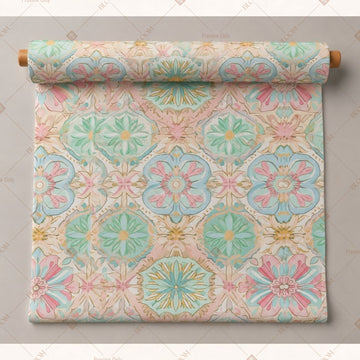 Pastel Mandala Fabric Roll Pack of 25