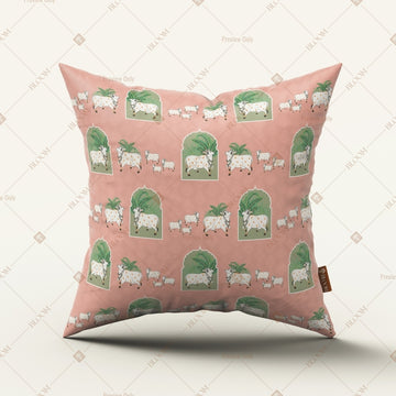 Pink Elephant Pattern Cushion Cover Pack of 12