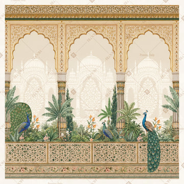 White Palace Arch Square Backdrop