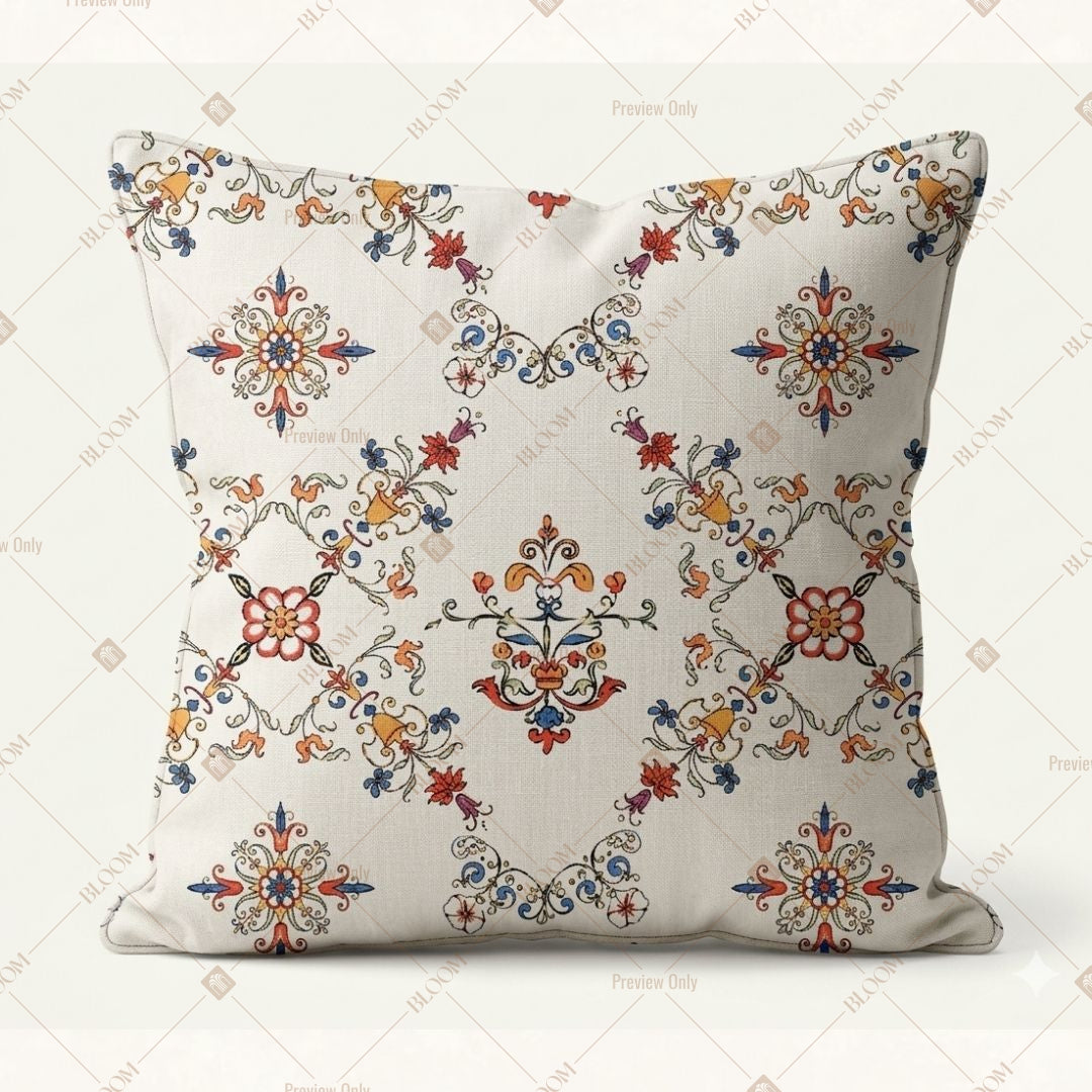 Delicate Floral Pattern Cushion Cover Pack of 12
