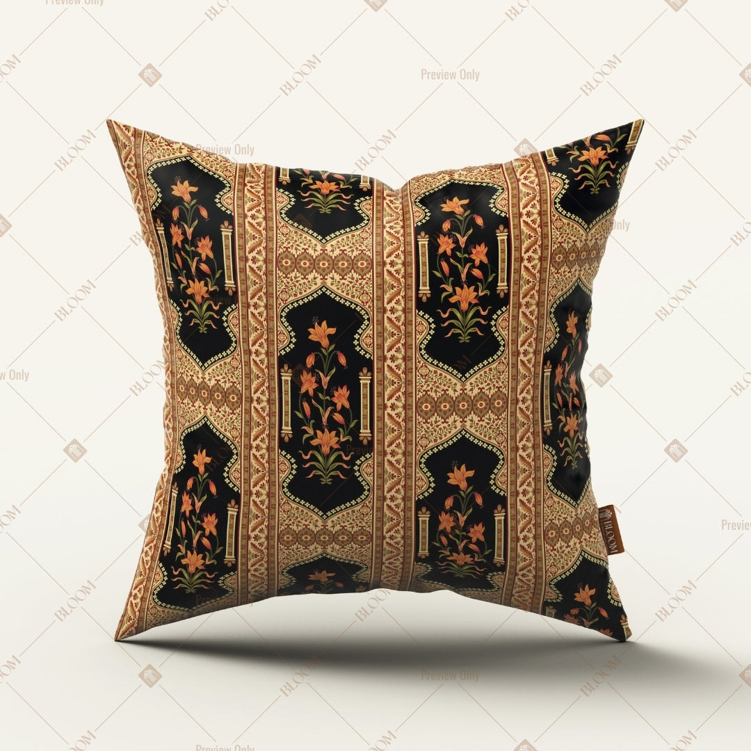 Black Ethnic Geometric Cushion Cover Pack of 12