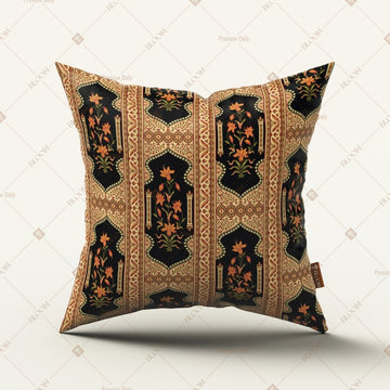 Black Ethnic Geometric Cushion Cover Pack of 12