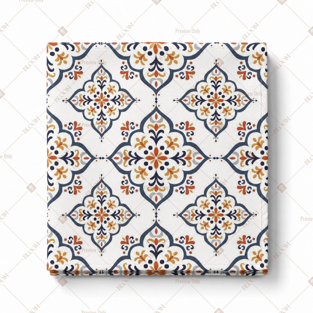 Blue Moroccan Tile Pattern Design