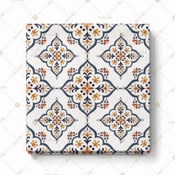 Blue Moroccan Tile Pattern Design
