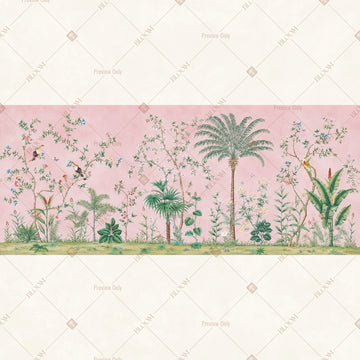 Blush Palm Garden Wide Backdrop