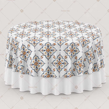 Neutral Floral Tile Table Overlay Pack of 6