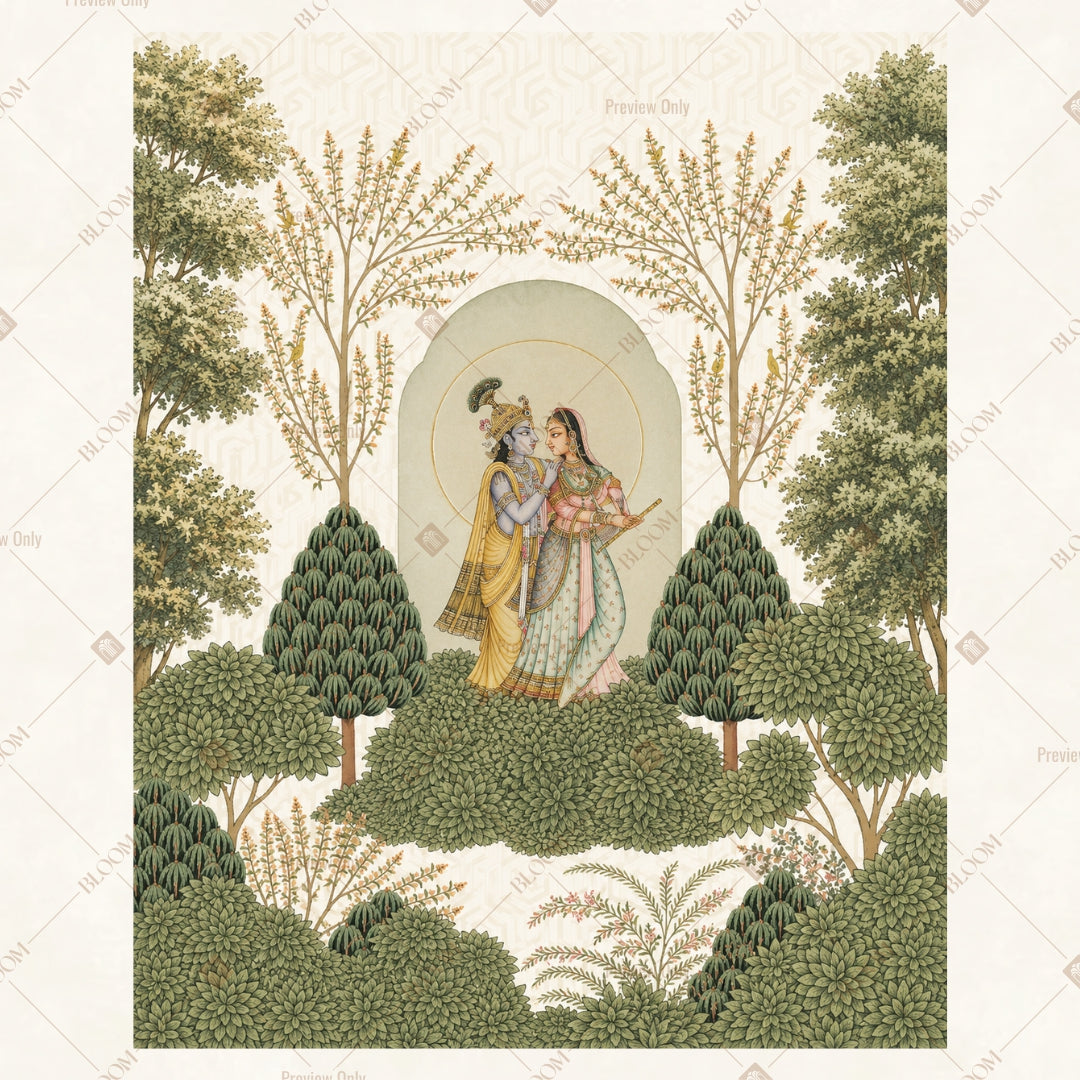 Sacred Tree of Life Garden Portrait Rectangle Backdrop