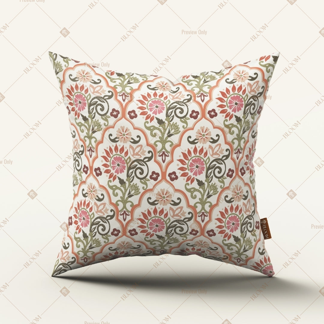 Vintage Floral Medallion Cushion Cover Pack of 12