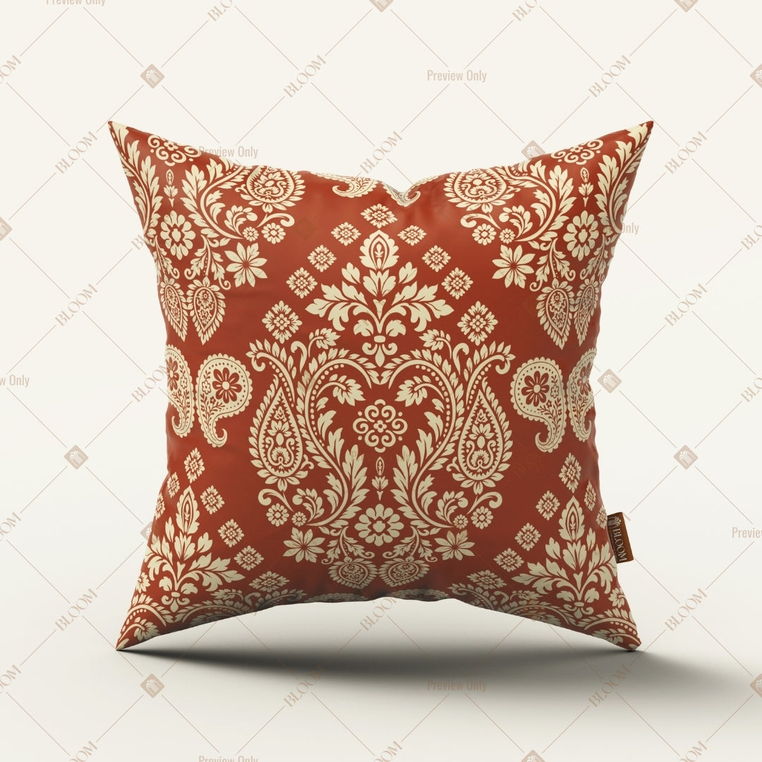 Rust Royal Damask Cushion Cover Pack of 12