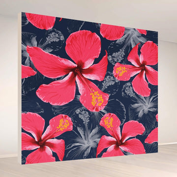 Tropical Hibiscus Radiance: Backdrop - square