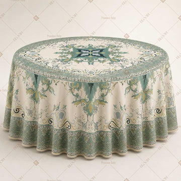 Sage Floral Border Table Cover Pack Of 6