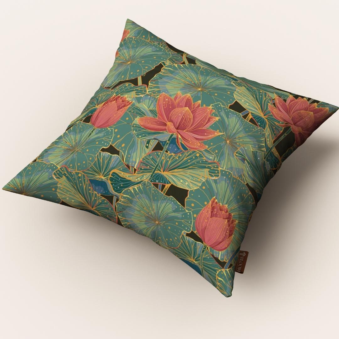 Lotus Dream Elegance: Cushion Cover - Pack of 12