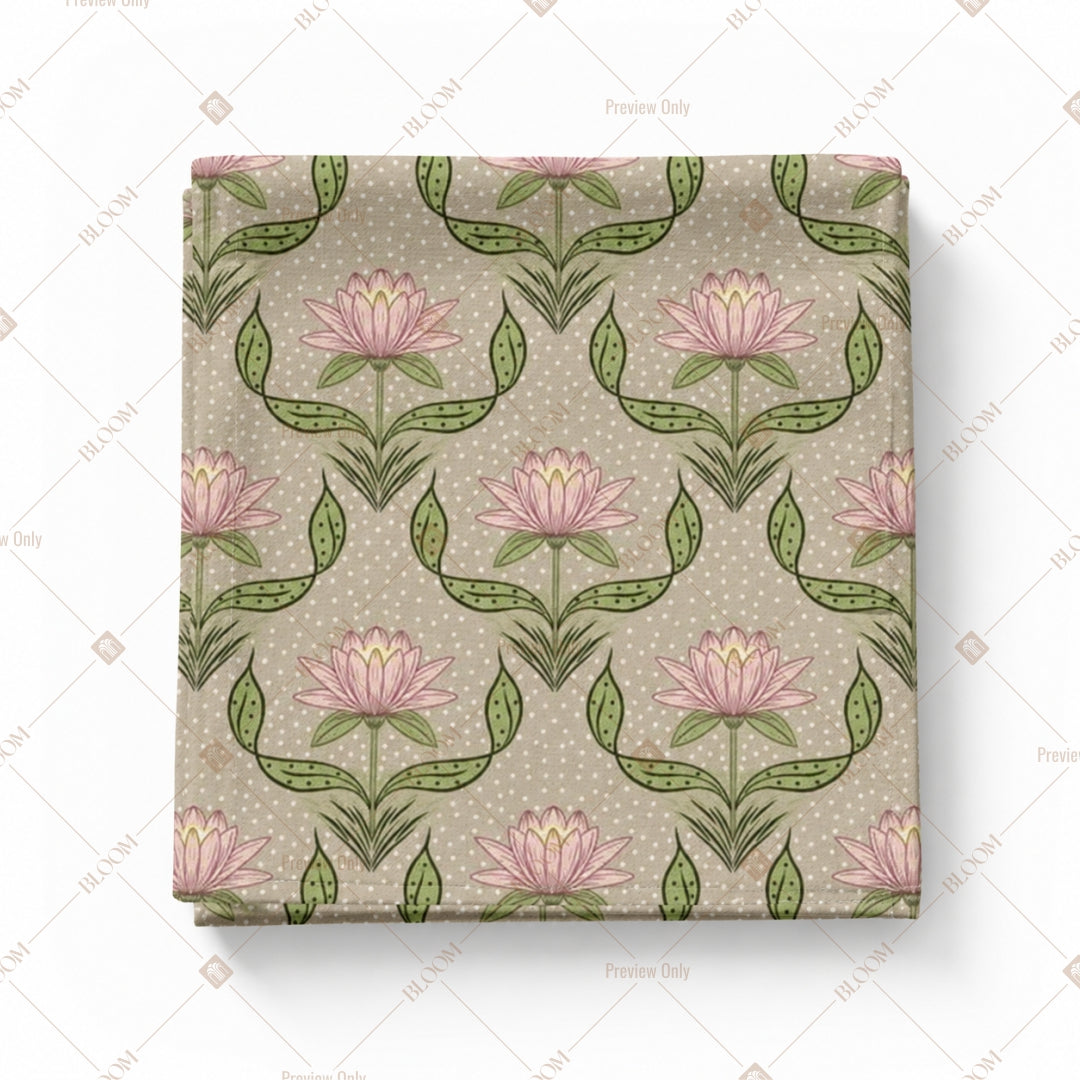 Sage Green Floral Pattern Design