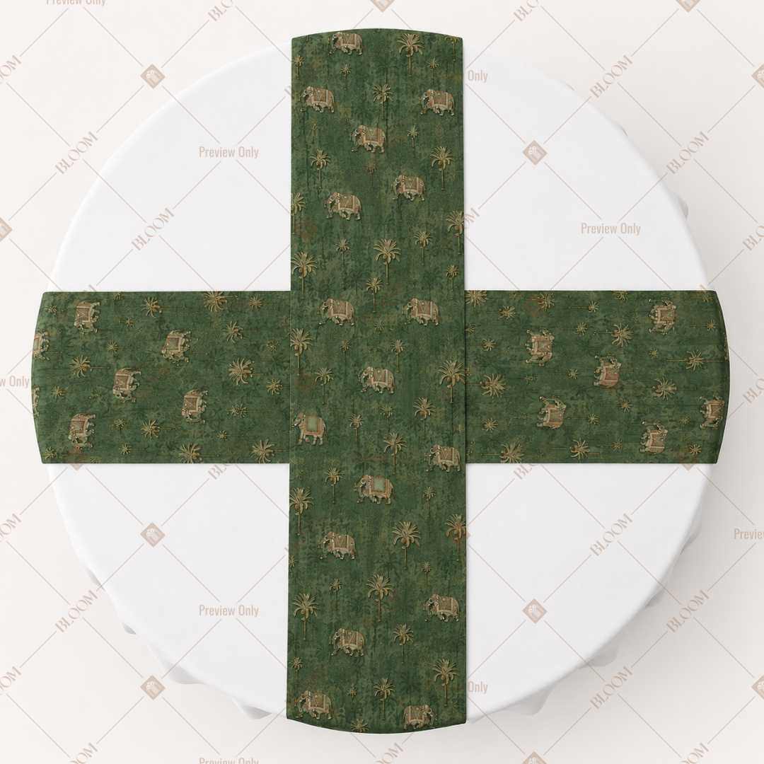 Emerald Botanical Table Runner Pack Of 12