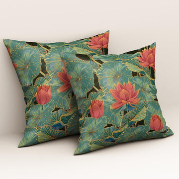 Lotus Dream Elegance: Cushion Cover - Pack of 12